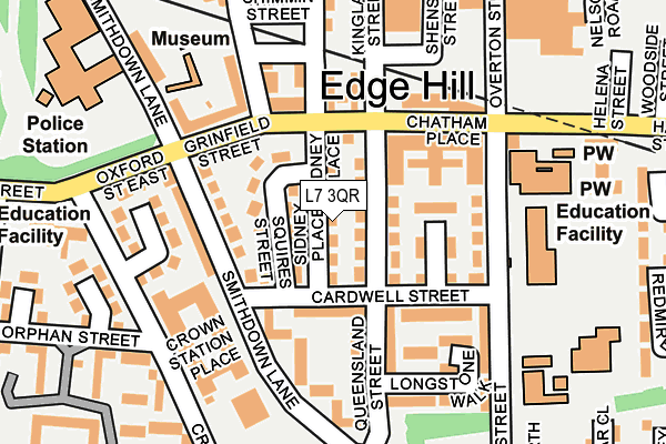 L7 3QR map - OS OpenMap – Local (Ordnance Survey)