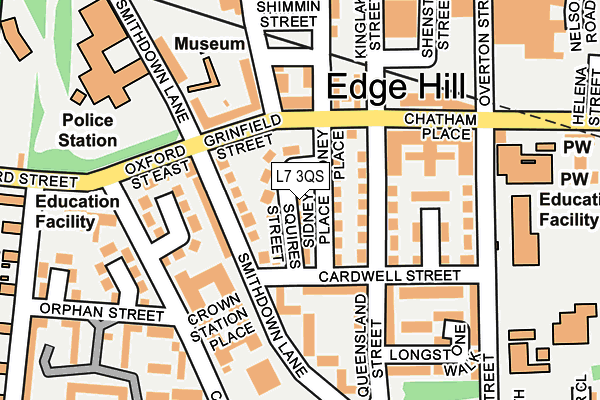 L7 3QS map - OS OpenMap – Local (Ordnance Survey)