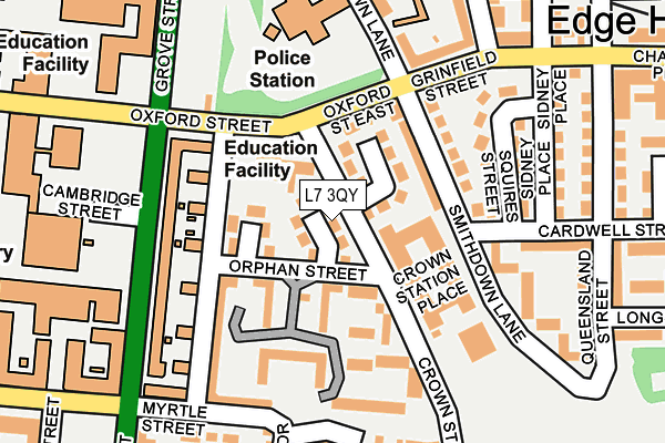 L7 3QY map - OS OpenMap – Local (Ordnance Survey)