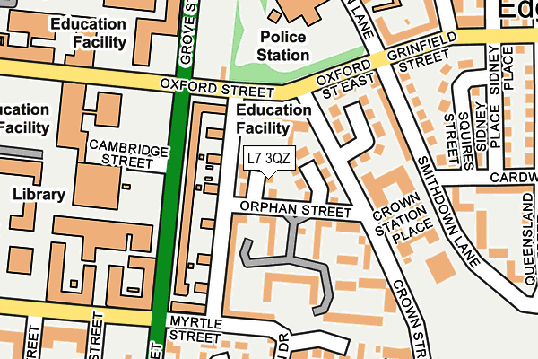 L7 3QZ map - OS OpenMap – Local (Ordnance Survey)