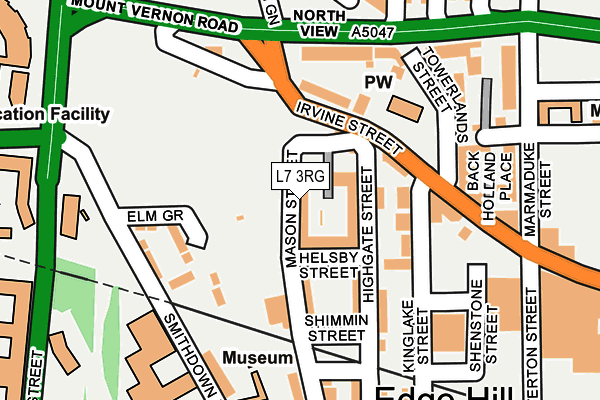 L7 3RG map - OS OpenMap – Local (Ordnance Survey)