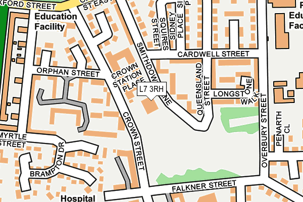 L7 3RH map - OS OpenMap – Local (Ordnance Survey)