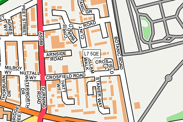 L7 5QE map - OS OpenMap – Local (Ordnance Survey)