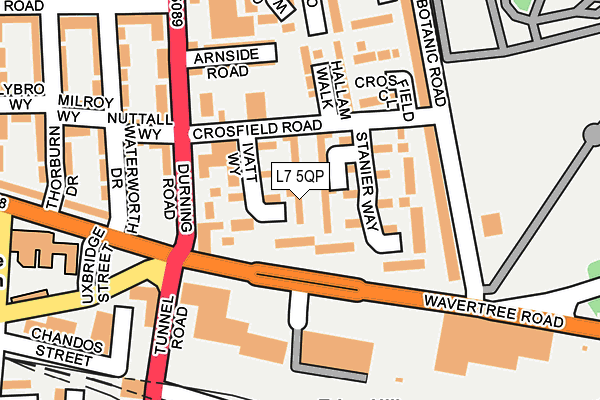 L7 5QP map - OS OpenMap – Local (Ordnance Survey)
