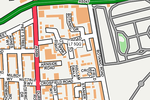 L7 5QQ map - OS OpenMap – Local (Ordnance Survey)