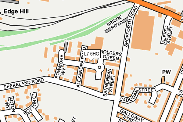 L7 6HG map - OS OpenMap – Local (Ordnance Survey)