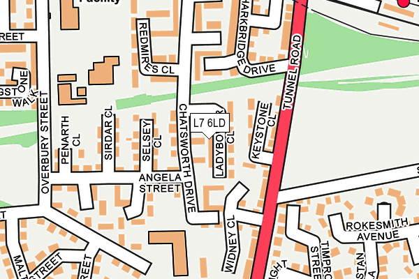 L7 6LD map - OS OpenMap – Local (Ordnance Survey)