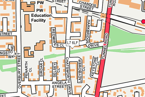 L7 6LF map - OS OpenMap – Local (Ordnance Survey)