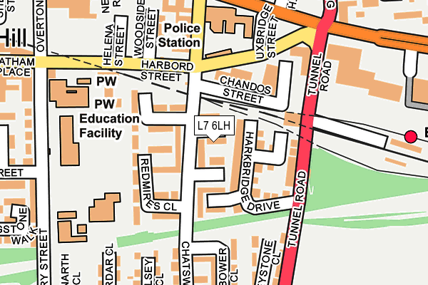 L7 6LH map - OS OpenMap – Local (Ordnance Survey)