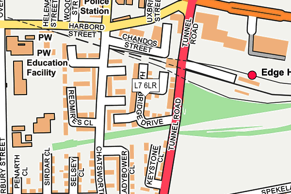 L7 6LR map - OS OpenMap – Local (Ordnance Survey)