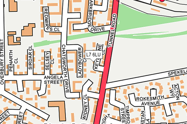 L7 6LU map - OS OpenMap – Local (Ordnance Survey)