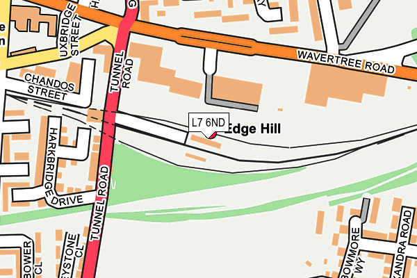 L7 6ND map - OS OpenMap – Local (Ordnance Survey)