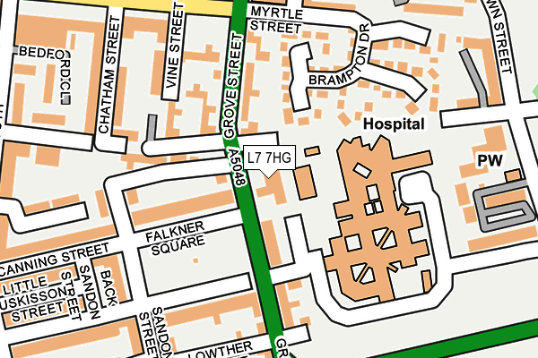L7 7HG map - OS OpenMap – Local (Ordnance Survey)