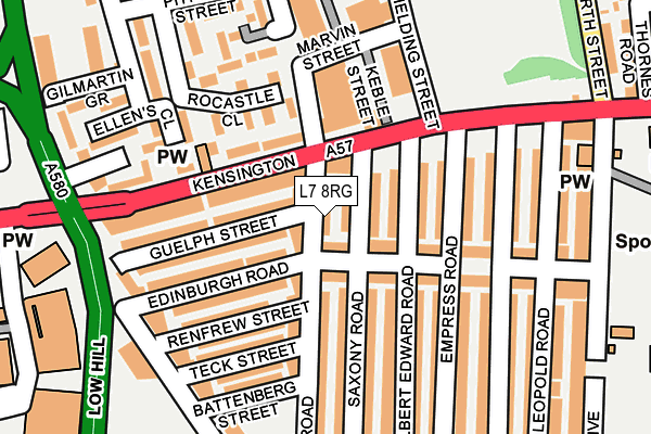 L7 8RG map - OS OpenMap – Local (Ordnance Survey)