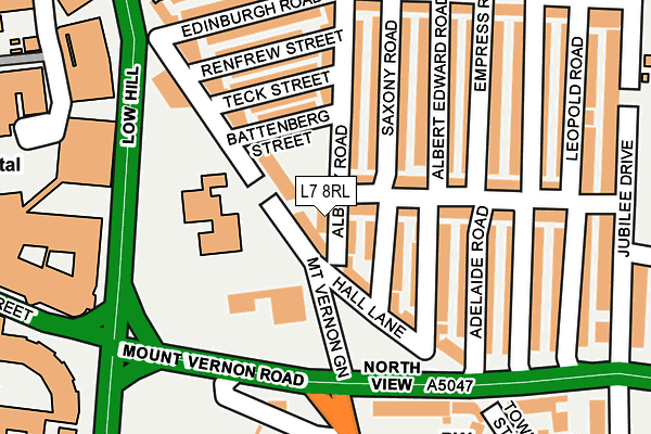 L7 8RL map - OS OpenMap – Local (Ordnance Survey)