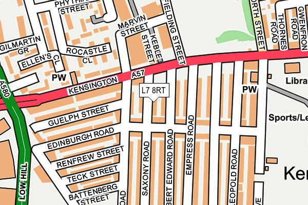 L7 8RT map - OS OpenMap – Local (Ordnance Survey)