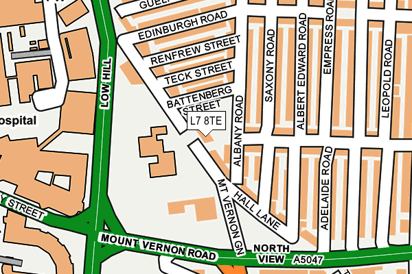 L7 8TE map - OS OpenMap – Local (Ordnance Survey)