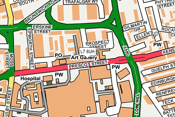 L7 8UH map - OS OpenMap – Local (Ordnance Survey)