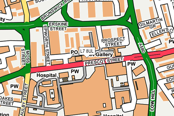 L7 8UL map - OS OpenMap – Local (Ordnance Survey)