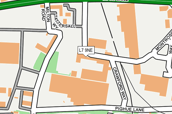 L7 9NE map - OS OpenMap – Local (Ordnance Survey)