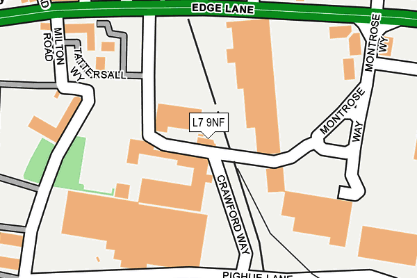 L7 9NF map - OS OpenMap – Local (Ordnance Survey)