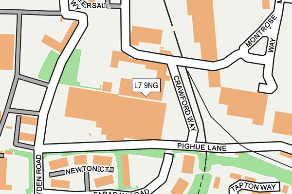 L7 9NG map - OS OpenMap – Local (Ordnance Survey)