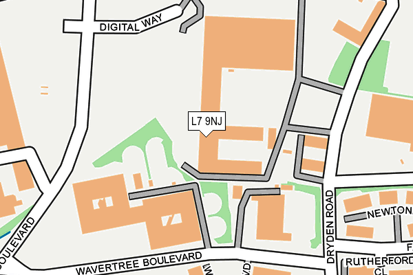 L7 9NJ map - OS OpenMap – Local (Ordnance Survey)