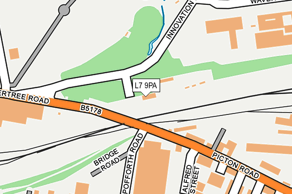 L7 9PA map - OS OpenMap – Local (Ordnance Survey)