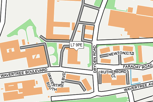 L7 9PE map - OS OpenMap – Local (Ordnance Survey)