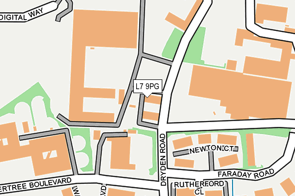 L7 9PG map - OS OpenMap – Local (Ordnance Survey)
