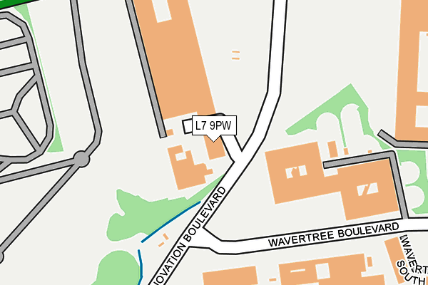 L7 9PW map - OS OpenMap – Local (Ordnance Survey)