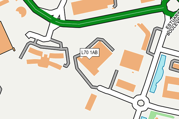 L70 1AB map - OS OpenMap – Local (Ordnance Survey)