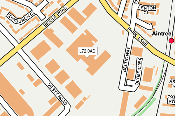 L72 0AD map - OS OpenMap – Local (Ordnance Survey)
