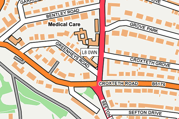 L8 0WN map - OS OpenMap – Local (Ordnance Survey)