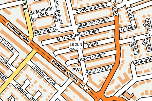 L8 2UN map - OS OpenMap – Local (Ordnance Survey)