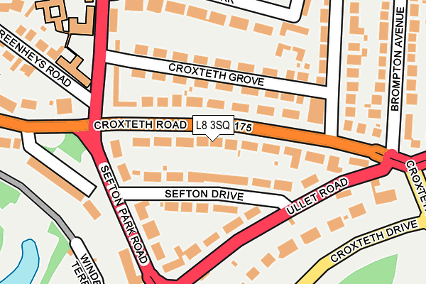 L8 3SQ map - OS OpenMap – Local (Ordnance Survey)
