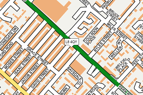 L8 4QY map - OS OpenMap – Local (Ordnance Survey)