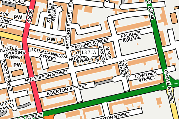 L8 7LW map - OS OpenMap – Local (Ordnance Survey)