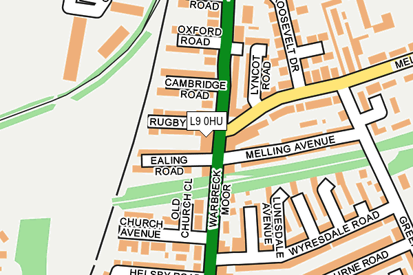 L9 0HU map - OS OpenMap – Local (Ordnance Survey)