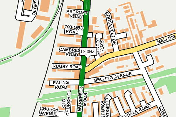 L9 0HZ map - OS OpenMap – Local (Ordnance Survey)