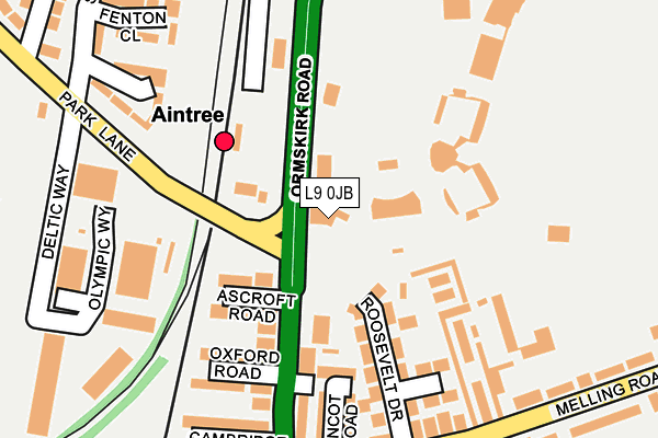 L9 0JB map - OS OpenMap – Local (Ordnance Survey)