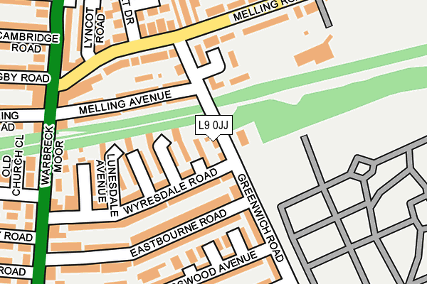 L9 0JJ map - OS OpenMap – Local (Ordnance Survey)
