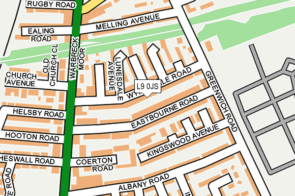 L9 0JS map - OS OpenMap – Local (Ordnance Survey)
