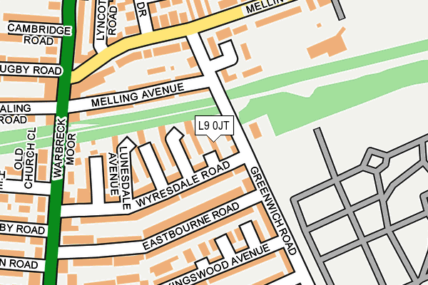 L9 0JT map - OS OpenMap – Local (Ordnance Survey)