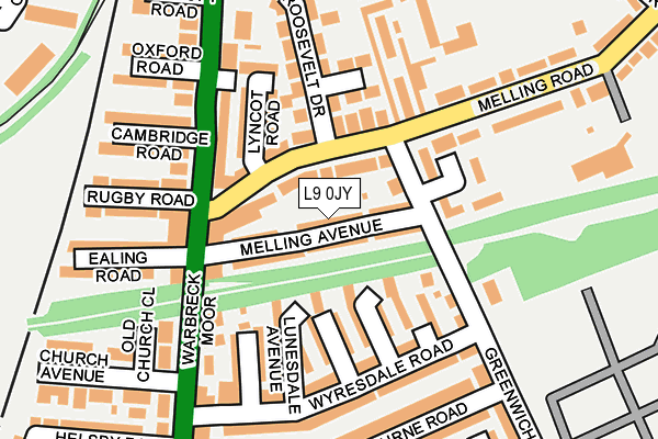 L9 0JY map - OS OpenMap – Local (Ordnance Survey)