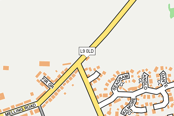 L9 0LD map - OS OpenMap – Local (Ordnance Survey)