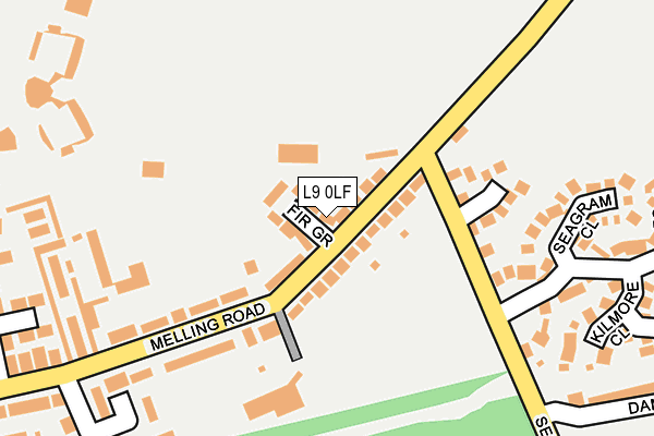 L9 0LF map - OS OpenMap – Local (Ordnance Survey)