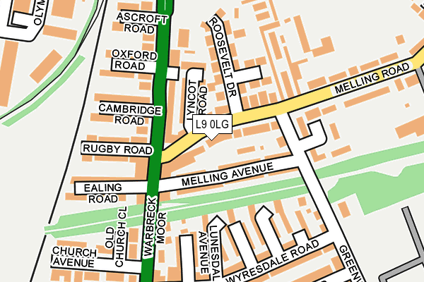 L9 0LG map - OS OpenMap – Local (Ordnance Survey)