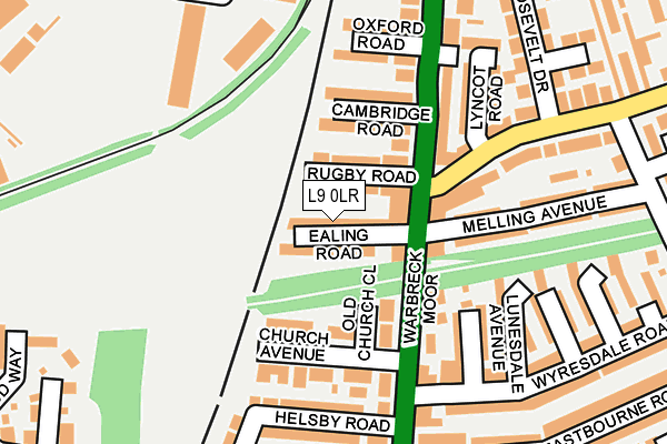 L9 0LR map - OS OpenMap – Local (Ordnance Survey)