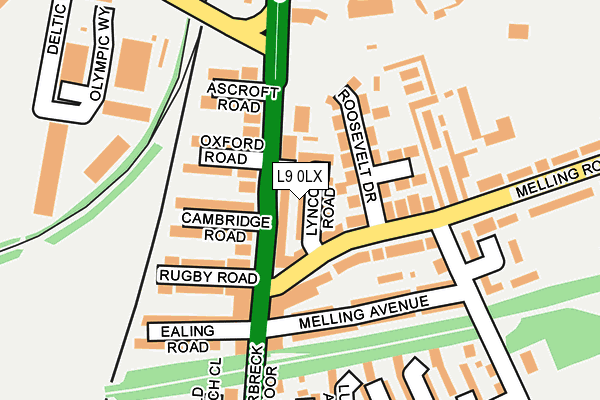 L9 0LX map - OS OpenMap – Local (Ordnance Survey)